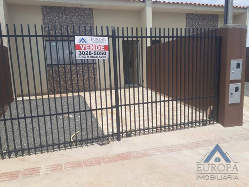 Imagem 1 de 21 de Casa Com 3 Dormitórios À Venda, 73 M² Por R$ 190.000,00 - Jardim Moema - Londrina/pr - Ca1271