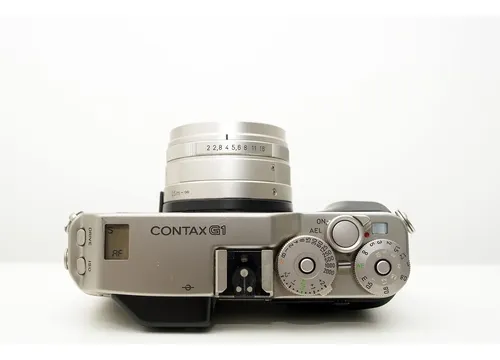 マ*ラ様 CONTAX G1＋45mm F2レンズ TLA 200フラッシュ、フ Câmera Analógica Contax G1 + Lente Carl Zeiss Planar 45mm F2