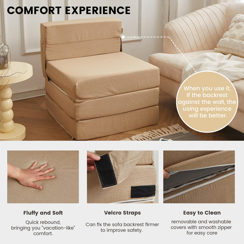 Simple&opulence Sofá Cama Plegable Silla Convertible Y