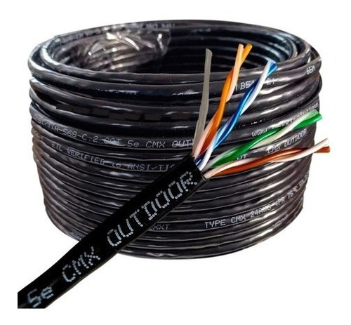 Cable Utp Exterior Outdoor Intemperie Cat5e  305 Mts Redes