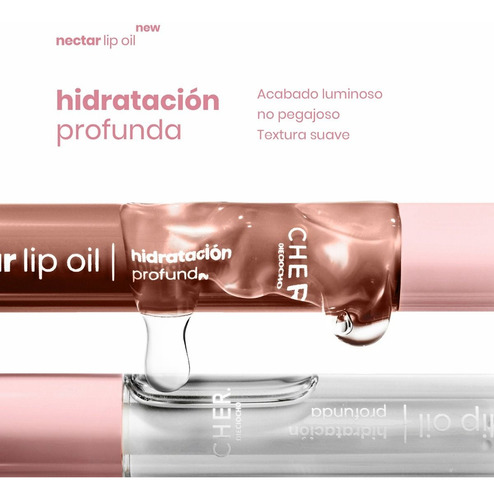 Brillo Labial Cher Dieciocho Nectar Lip Oil 1 Off White