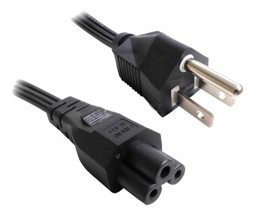 Cable De Poder Tipo Trebol Calibre 18awg 1.5m 10a 250v