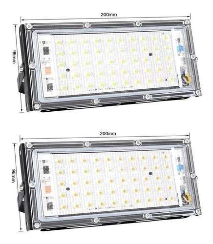 Imagen 2 de 7 de Reflector Led 50 Watts Apto Exterior Ip66 Blanco Frío 50w