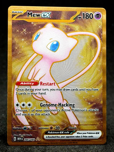 Mew Ex Metal 151  Promo Carta Pokémon Original Tcg 