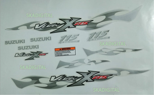 Kit Completo De Calcomanías Suzuki Viva X 2012