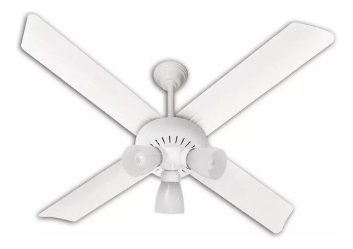 Ventilador De Techo Severbon Vta 420 Blanco C/luz Clásica