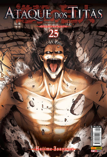 Ataque dos Titãs Vol. 25, de Isayama, Hajime. Editora Panini Brasil LTDA, capa mole em português, 2018