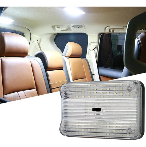 Luzes Interiores Rvs Com Interruptor, Retangular Branco 36sm