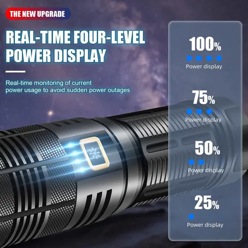 Linterna Recargable Fuerkeem Led 100000 Lúmenes Ip68