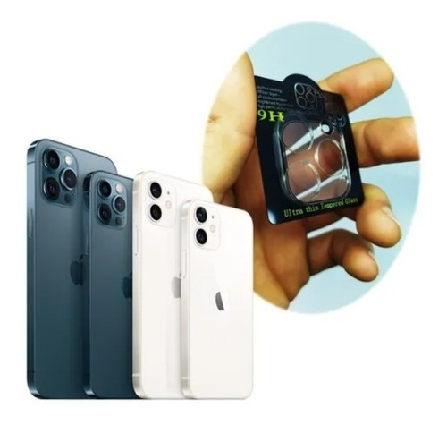 Vidrio Protector Camara iPhone 12/12 Pro/ 12 Pro Max/12 Mini