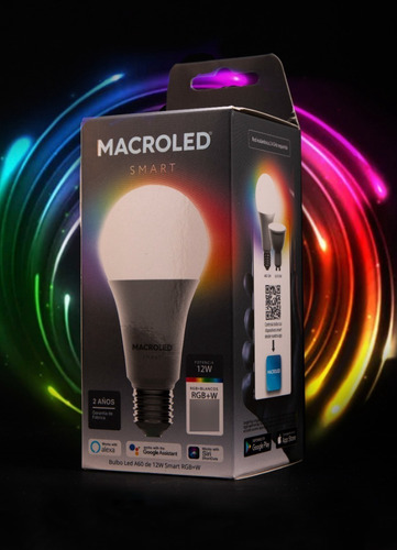 Imagen 6 de 10 de Ampolleta Wifi 12w Smart Inteligente Mas Potente! / Bascotel