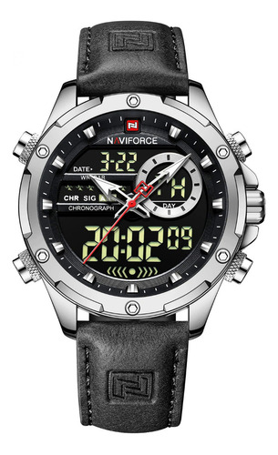 Naviforce Nf9208l_reloj Estilo Moderno_malla Cuero_calidad