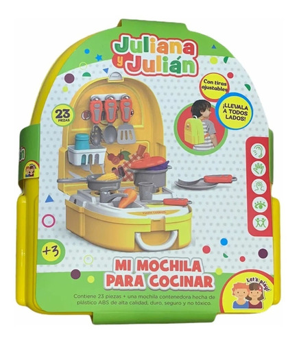 Mi Mochila Para Cocinar Juliana Y Julián Juguete Sisjyj005