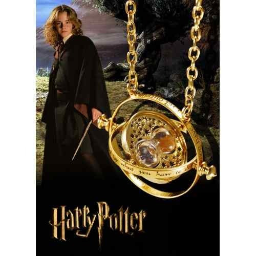 Colar Harry Potter Hermione Vira Tempo Banhado A Ouro 18k