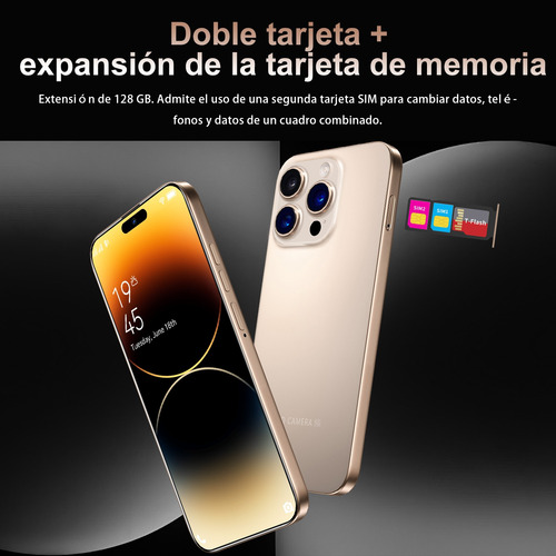 I16pro Max Dual Sim 16gb Ram 512gb Rom 2025 Popular El Último Modelo Smartphone Android 14 Barato Desbloquea Más Barato Celular 5g Wifi 6,8 Pulgadas Negro