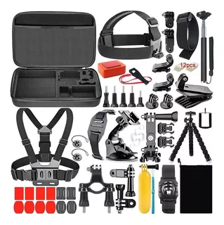 Kit Accesorios 65 En 1 Cámara Deportiva Gopro 11 10 9 8 7 6