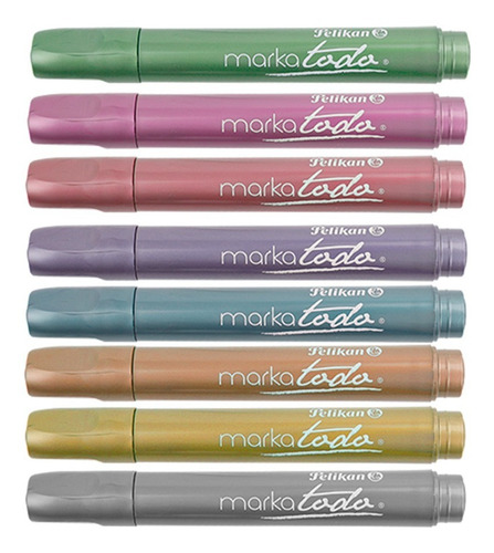 Imagen 2 de 4 de Marcadores Metalizados Markatodo (8 Colores)