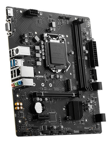 Placa-mãe Msi Pro H510m-b Lga1200 Ddr4 Micro Atx Glan