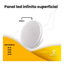 Comprar Lampara Panel Led Redondo Borde Infinito Superficial 24w