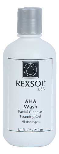 Rexsol Gel Espumoso Limpiador Facial Aha Wash | Con Vitamin.