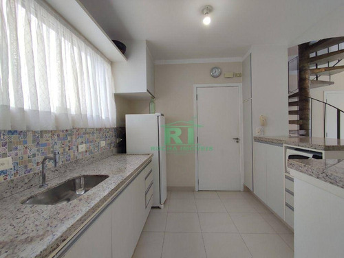 Imagem 10 de 30 de Cobertura Duplex, Beira Mar, 3 Dormitórios Sendo 2 Suítes, 2 Vagas, Lazer, Pitangueiras, Guarujá/sp - Co0121