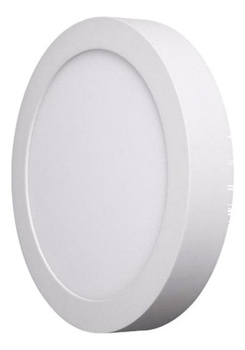 Panel Plafon Redondo 18w Macroled Pr18 Aplicar Blanco Frio