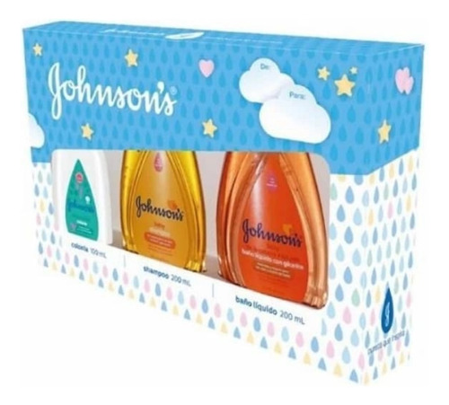 Pack Johnson's Colonia 100ml+shampoo200ml+baño Líquido 200ml