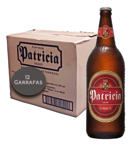 Cerveja Uruguaia Patricia 960ml (12 Garrafas) Kit Clássica