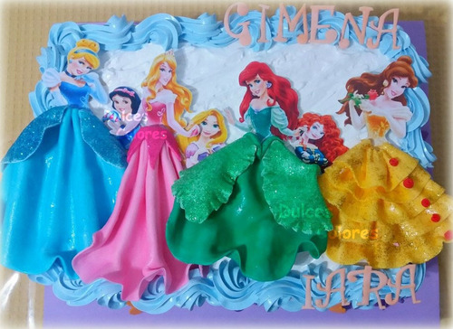 Tortas Cumpleaños Infantiles Merengue Princesas