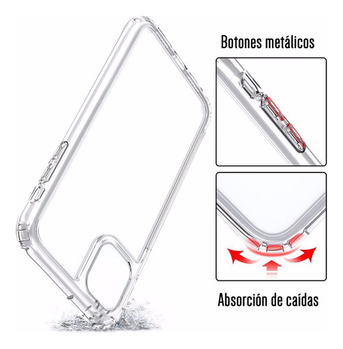 Funda Para Xiaomi Redmi 12c Space Rigida Anticaidas Airbag Color Transparente