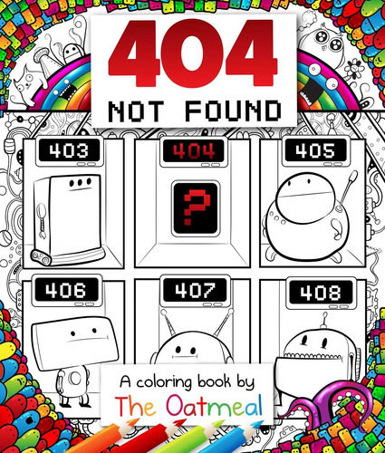 Libro: 404 Not Found: A Coloring Book De The Oatmeal (volume