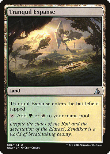 Carta Magic Tranquil Expanse Oath Of The Gatewatch Mtg