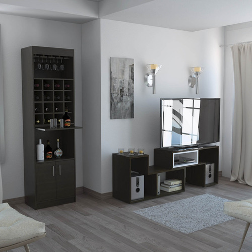 Bar Kava + Rack Extensible - Wengue