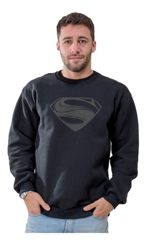 Imagen 1 de 1 de Buzo Superman Gris Envio Gratis