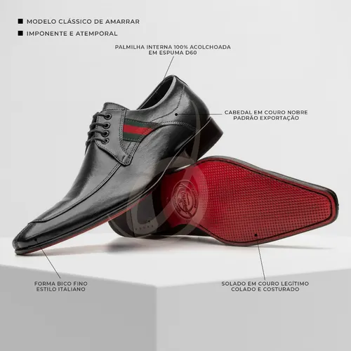 Sapato social masculino solado vermelho sale