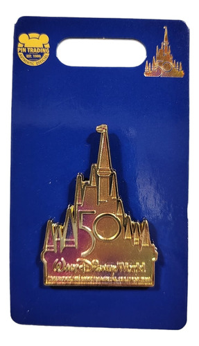 Exclusivo Y Limitado Pin Disney Magic Kingdom 50 Aniversario