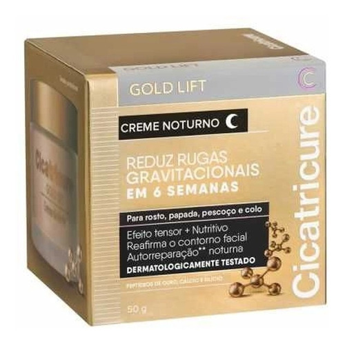 Cicatricure Creme Facial Gold Lift Noturno 50g