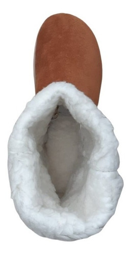 Imagem 4 de 7 de Bota Feminina De Pelo Toda Forrada Em Lã Caramelo Esquimó