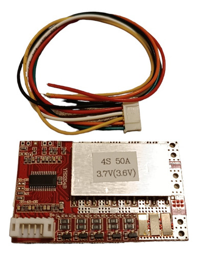 Modulo De Carga De Litio 4s 50 Amp, Placa Bms Con Equilibrio