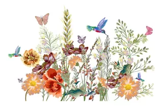 Pegatinas De Pared, Diseño De Mariposas, Diseño De Flores