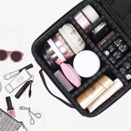 Cosmetiquera Neceser Organizador De Maquillaje Divisiones