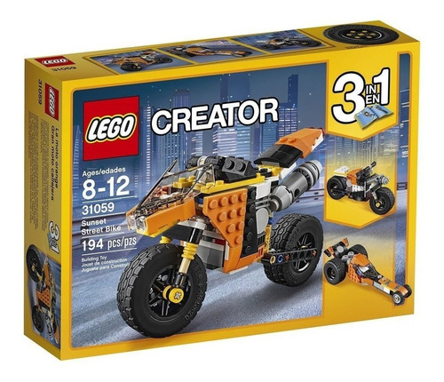 Lego Creator 3en1 31059 Gran Moto Callejera Mundo Manias