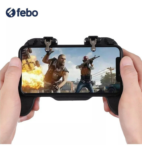 Control Joystick Gamepad Para Celular Con Ventilador Febo