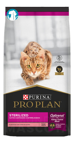 Alimento Pro Plan OptiRenal Sterilized para gato adulto sabor salmón y arroz en bolsa de 1kg