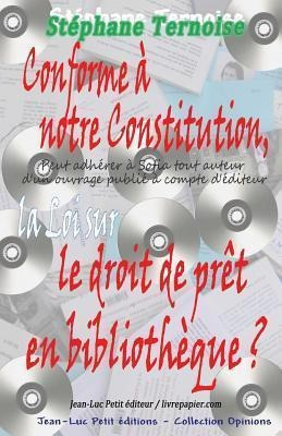 Conforme A Notre Constitution, La Loi Sur Le Droit De Pre...