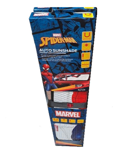 Parasol Para Automovil Spiderman Reversible Cubre Parabrisas