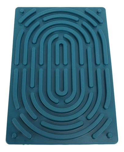 Tablero Sensorial Silencioso De Silicona Azul Para Niños