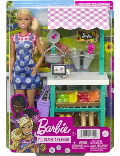 Barbie Mercado En La Granja C/accesorios Mattel Hcn22 Srj