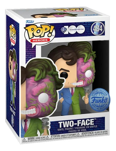 Funko Pop Wb 100th - Two Face #484 Dos Caras Special Edition