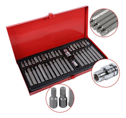 Set De Brocas Torx 40 Piezas Para Trinquete Con Maletín 